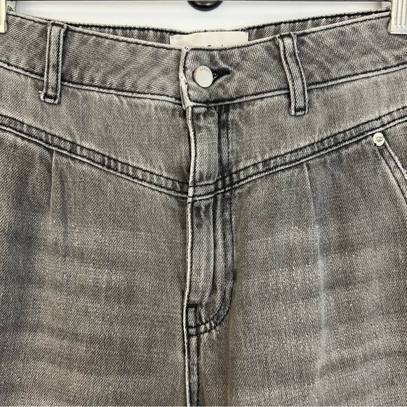 Ba&shHigh Waisted Grey Wide Leg "Lady Jeans Size M - Picture 6 of 14